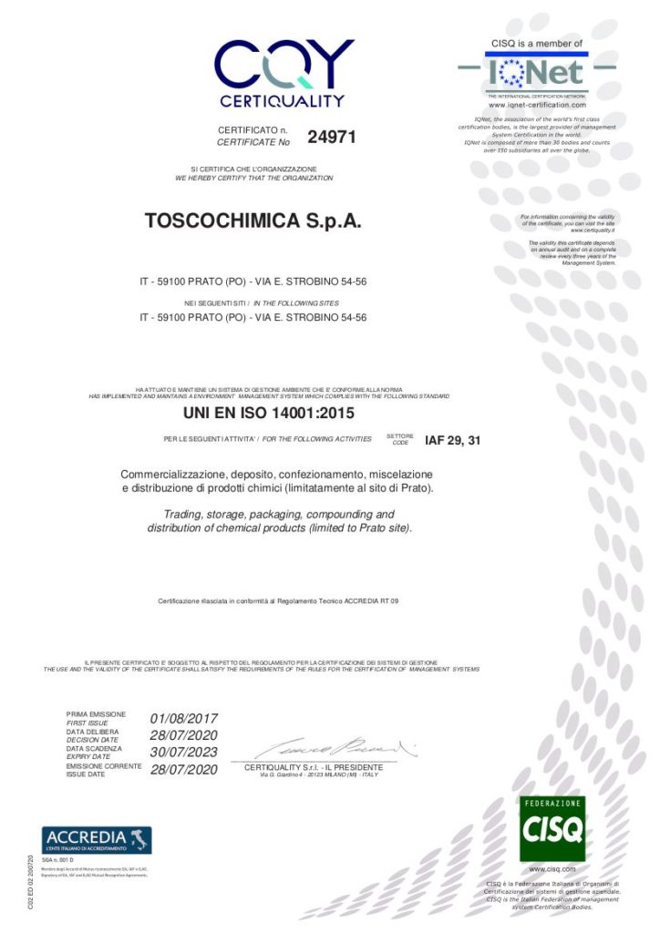 Certificato Toscochimica ISO 14001_2015 scad 30072023